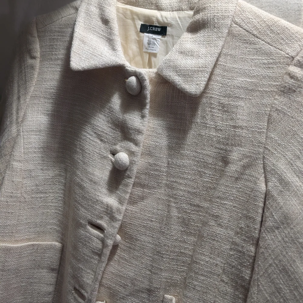 J. Crew Women's Elegant Cream Blazer